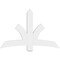 Ekena Millwork Davenport Architectural Grade PVC Gable Bracket, 60"W x 40"H x 2"D x 6"F, 16/12 Pitch GBP060X40X0206DAV00 - alternate 5
